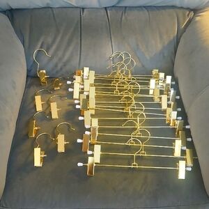 Gold Metal Pants Skirt Hangers